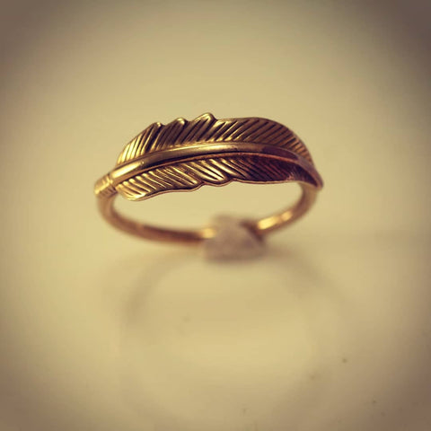 Leaf Brass Ring