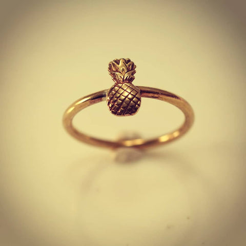 Pineapple Copper Ring