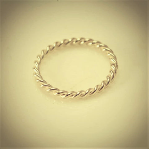 Round Coiled Silver Ring